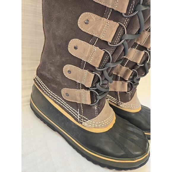 Sorel Joan Of Arctic Snow Boots Womens 8 Faux Fur Brown Waterproof Winter - Picture 2 of 8